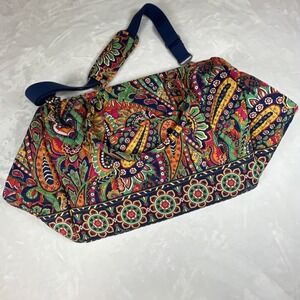 Vera Bradley Multi Color Large Floral Shoulder/Tote Bag With Shoulder Strap